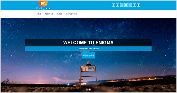 Enigma demo site