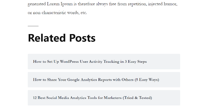 Related posts preview Related posts preview