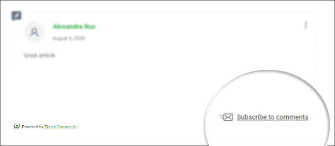 View subscribe to comments View subscribe to comments