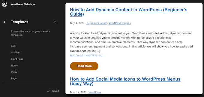 Displaying post excerpts using the WordPress full-site editor (FSE) Displaying post excerpts using the WordPress full-site editor (FSE)