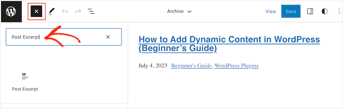 Adding the post excerpt block to a block-based WordPress theme Adding the post excerpt block to a block-based WordPress theme