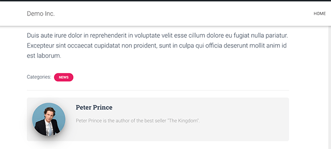 Autor invitat adăugat la o postare de blog