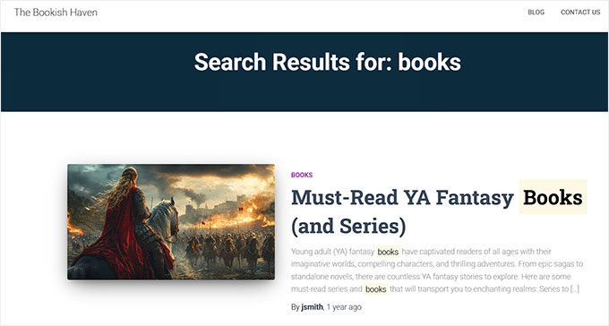 Preview of highlighted search terms with SearchWP