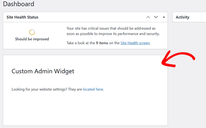 Vista previa del widget de texto Vista previa del widget de texto