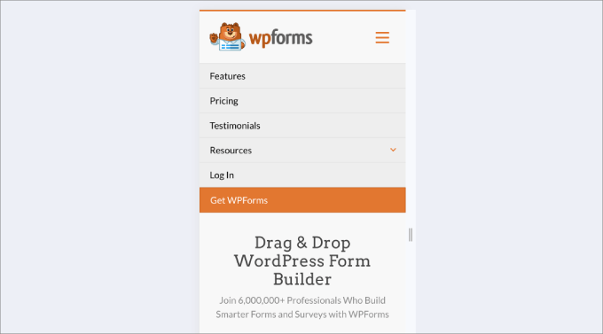 wpforms mobil ekran wpforms mobil ekran