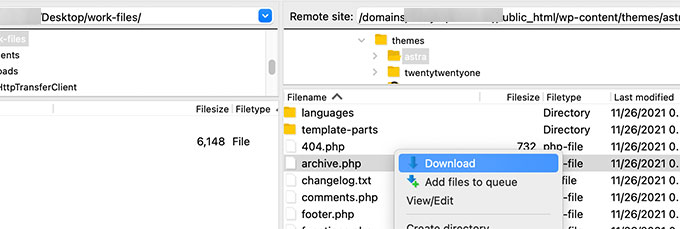 Download archive template Download archive template