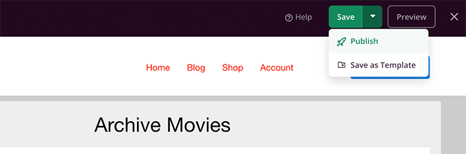 Publish your custom page Publish your custom page