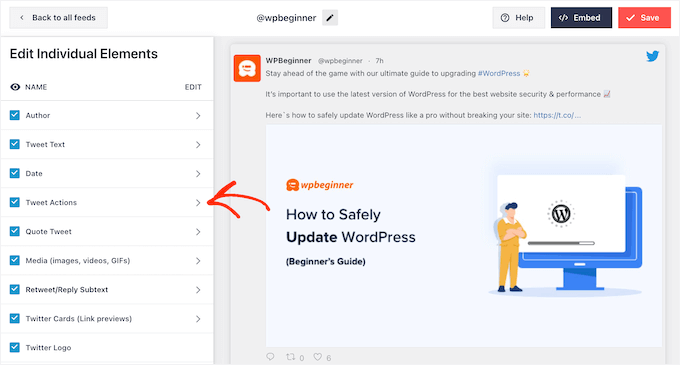 Customizing the retweet button in a Twitter feed Customizing the retweet button in a Twitter feed