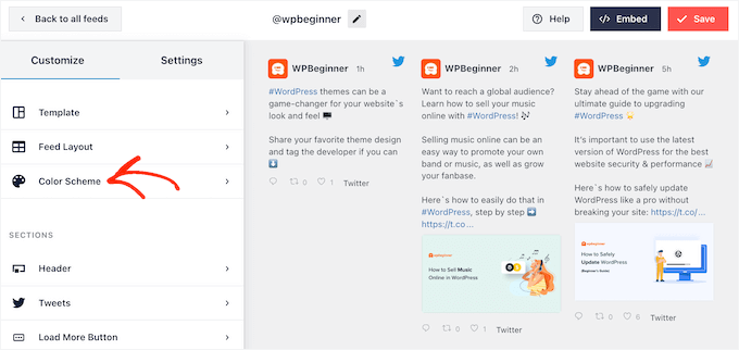 Changing the color scheme to match your WordPress theme Changing the color scheme to match your WordPress theme