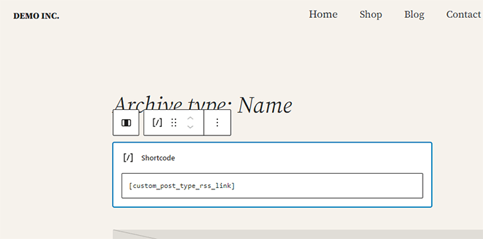 Add shortcode block Add shortcode block
