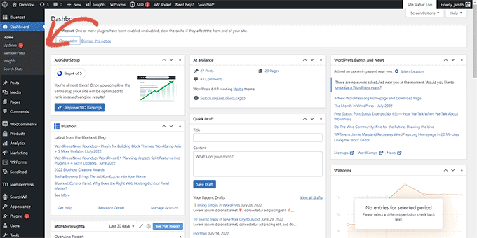 Admin sidebar clutter Admin sidebar clutter
