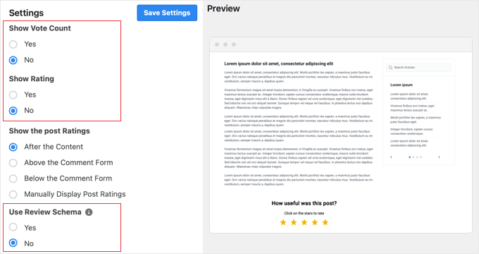 Making Post Rating Results Private