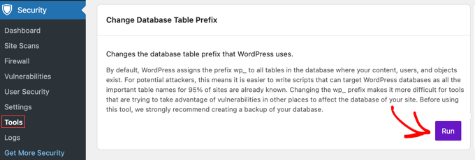 Change Database Prefix Using Solid Security Change Database Prefix Using Solid Security