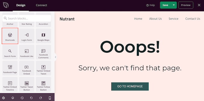 Adding a Shortcode block to a theme using SeedProd Adding a Shortcode block to a theme using SeedProd