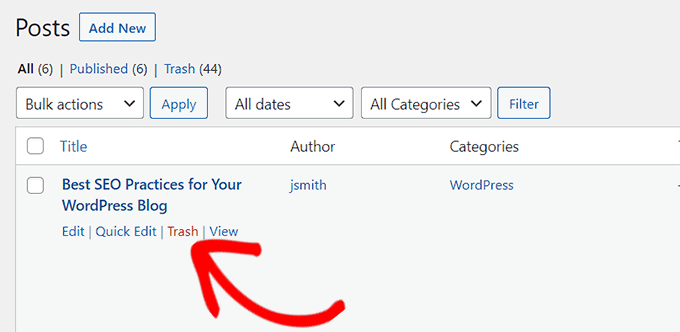 Trash link Trash link