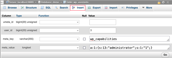 Fill In the Fields for the New User Fill In the Fields for the New User