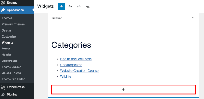 Adding a calculator to a widget-ready area in WordPress