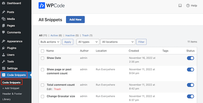 Enabling and disabling custom PHP code in WordPress Enabling and disabling custom PHP code in WordPress