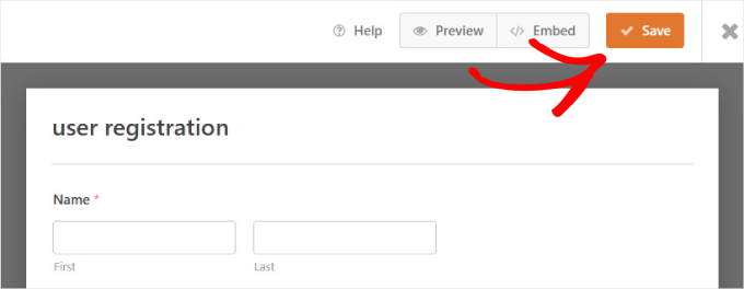 Zapisz formularz rejestracji użytkownika