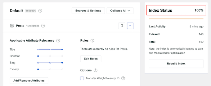 Rebuilding the WordPress search index Rebuilding the WordPress search index