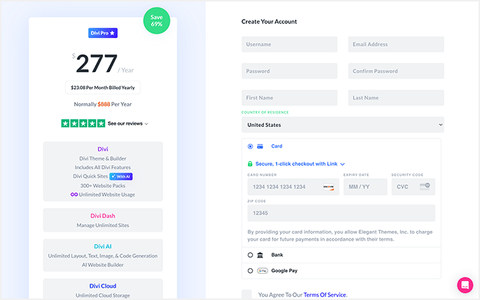 Use our Elegant Themes promo code to set up your account