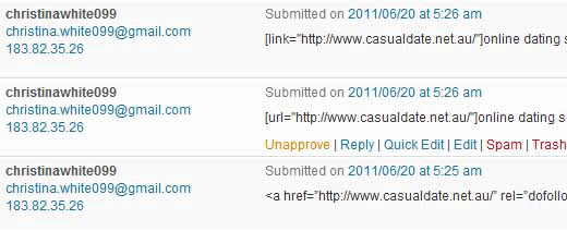 Livefyreコメントスパム
