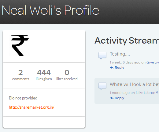 Livefyre スパマープロフィールのようなもの