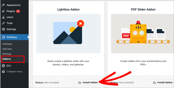 ライトボックスアドオンをインストール ライトボックスアドオンをインストール