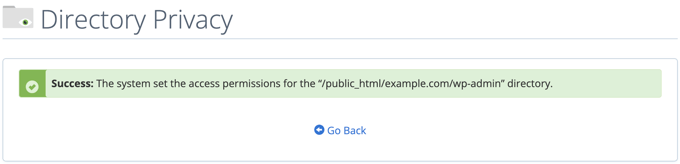 Confirmation message click back button Confirmation message click back button