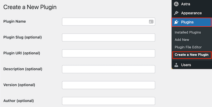 Erstellen eines benutzerdefinierten Plugins mit dem Pluginception WordPress-Plugin
