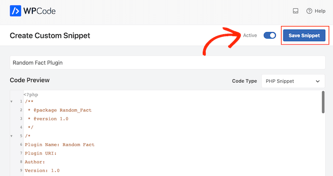 Ein benutzerdefiniertes Plugin mit WPCode veröffentlichen