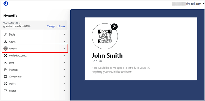 Expand the Avatar tab Expand the Avatar tab