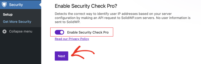 Enable Security Check Pro Enable Security Check Pro