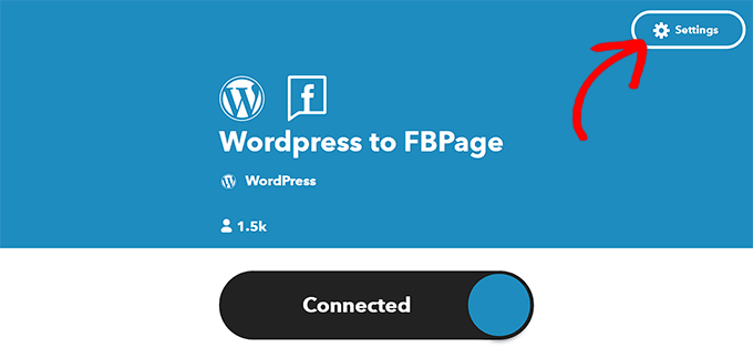 Click the Settings button Click the Settings button