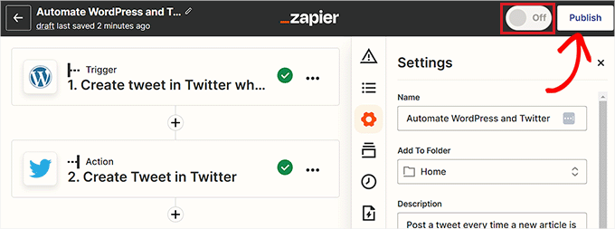 Zapを発行する Zapを発行する