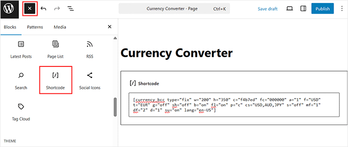 add-currency-converter-shortcode Add a shortcode for your currency converter