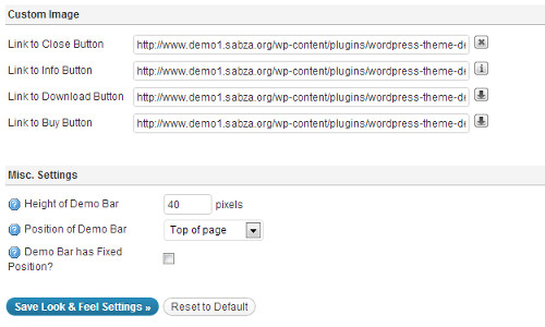Aussehen der Theme-Demo-Leiste ändern Aussehen der Theme-Demo-Leiste ändern