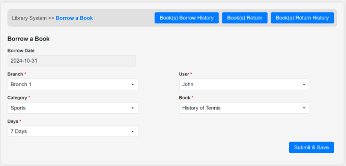 Kitap ödünç alma detaylarını girin Kitap ödünç alma detaylarını girin