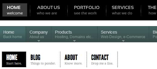 Menu Descriptions Menu Descriptions