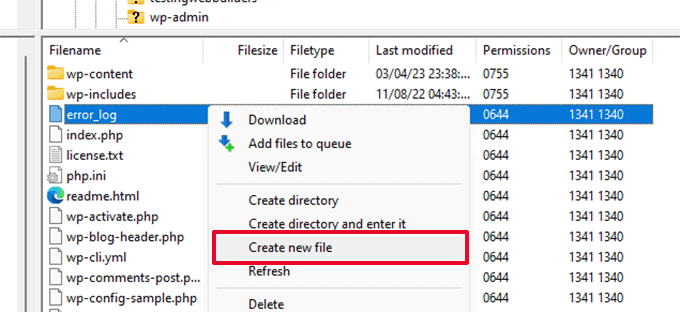Create new htaccess file Create new htaccess file