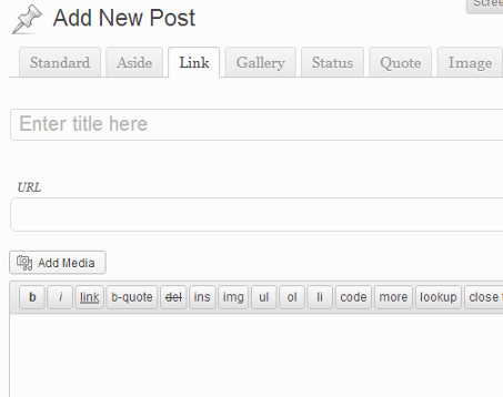 Interfață Utilizator pentru Linkul Formate de Postare