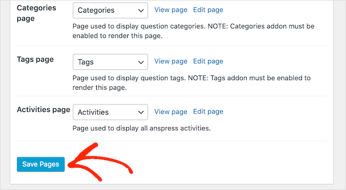 Changing the AnsPress WordPress plugin settings Changing the AnsPress WordPress plugin settings
