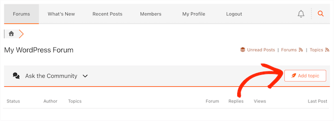 Adding questions to a Q&A board