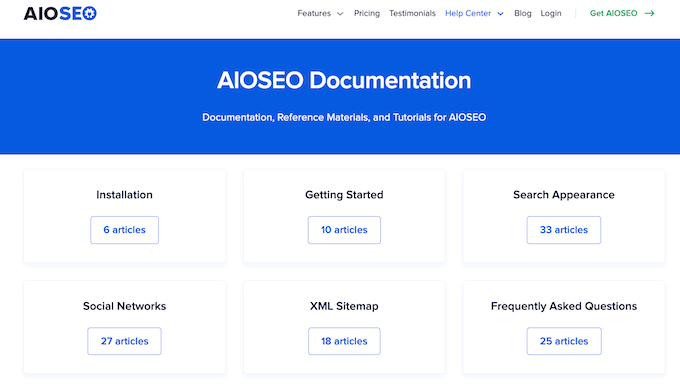 Online documentation for the AIOSEO SEO plugin Online documentation for the AIOSEO SEO plugin