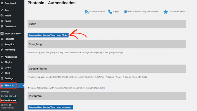 Adding an access token to WordPress Adding an access token to WordPress