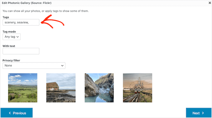 Filtering images and videos using tags Filtering images and videos using tags