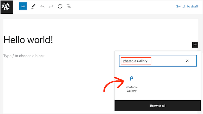 The Photonic Gallery block The Photonic Gallery block