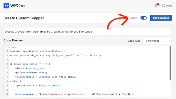 Añadir un Gravatar a WordPress usando un plugin de fragmentos de código