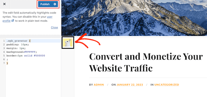 Personalizar Gravatars usando el Personalizador de WordPress
