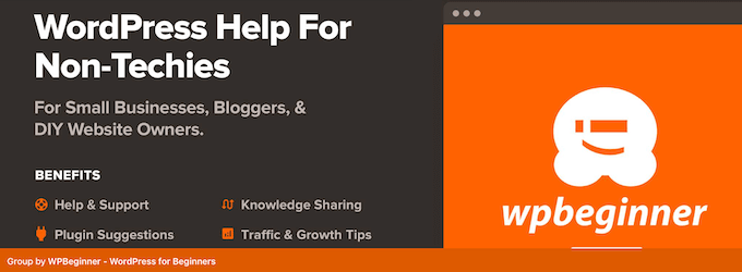 The WPBeginner Facebook group The WPBeginner Facebook group